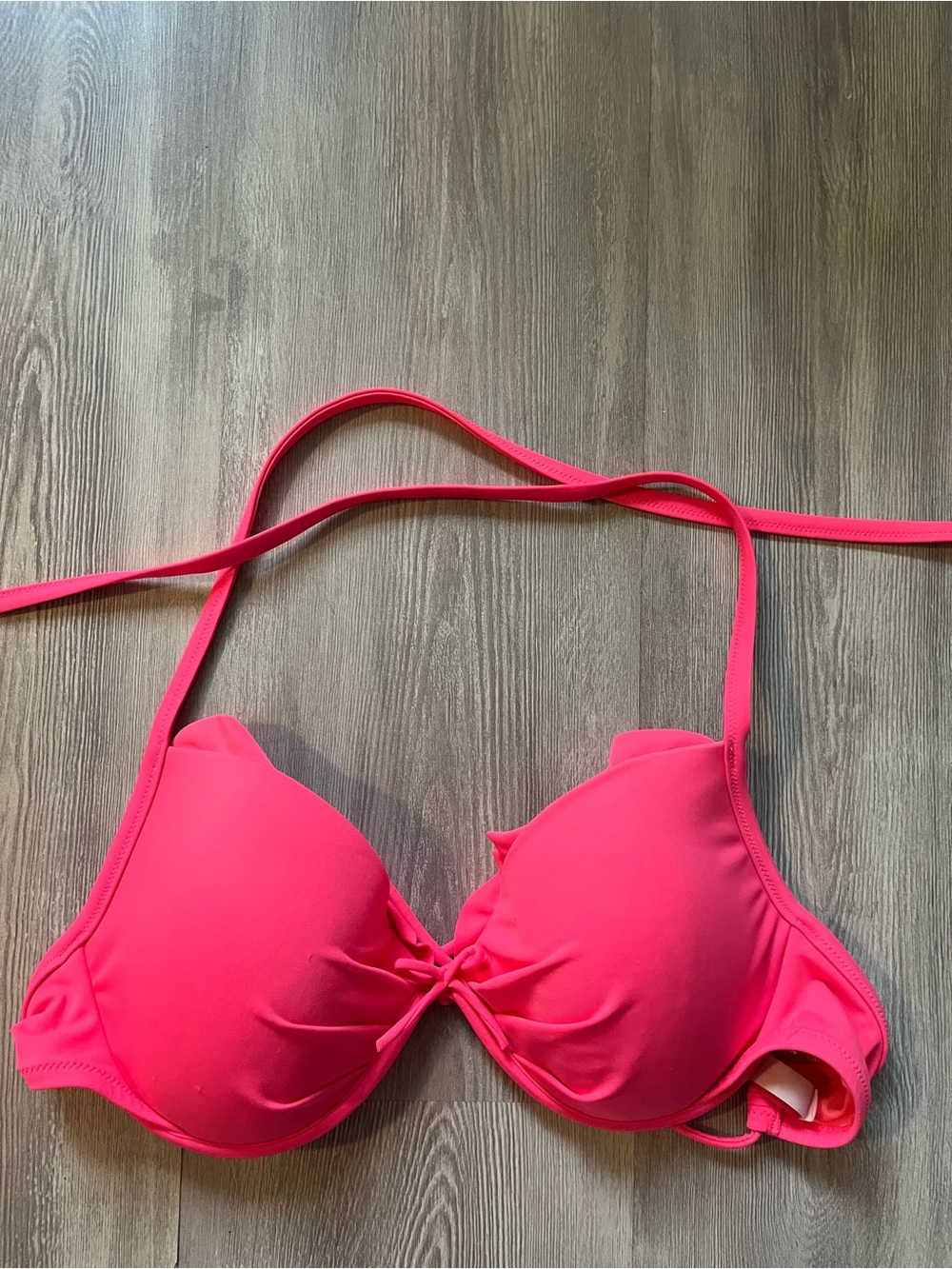 Victorias Secret Neon Pink Bikini Top 34DD